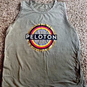 Peloton Tank olive green- gently used size Small